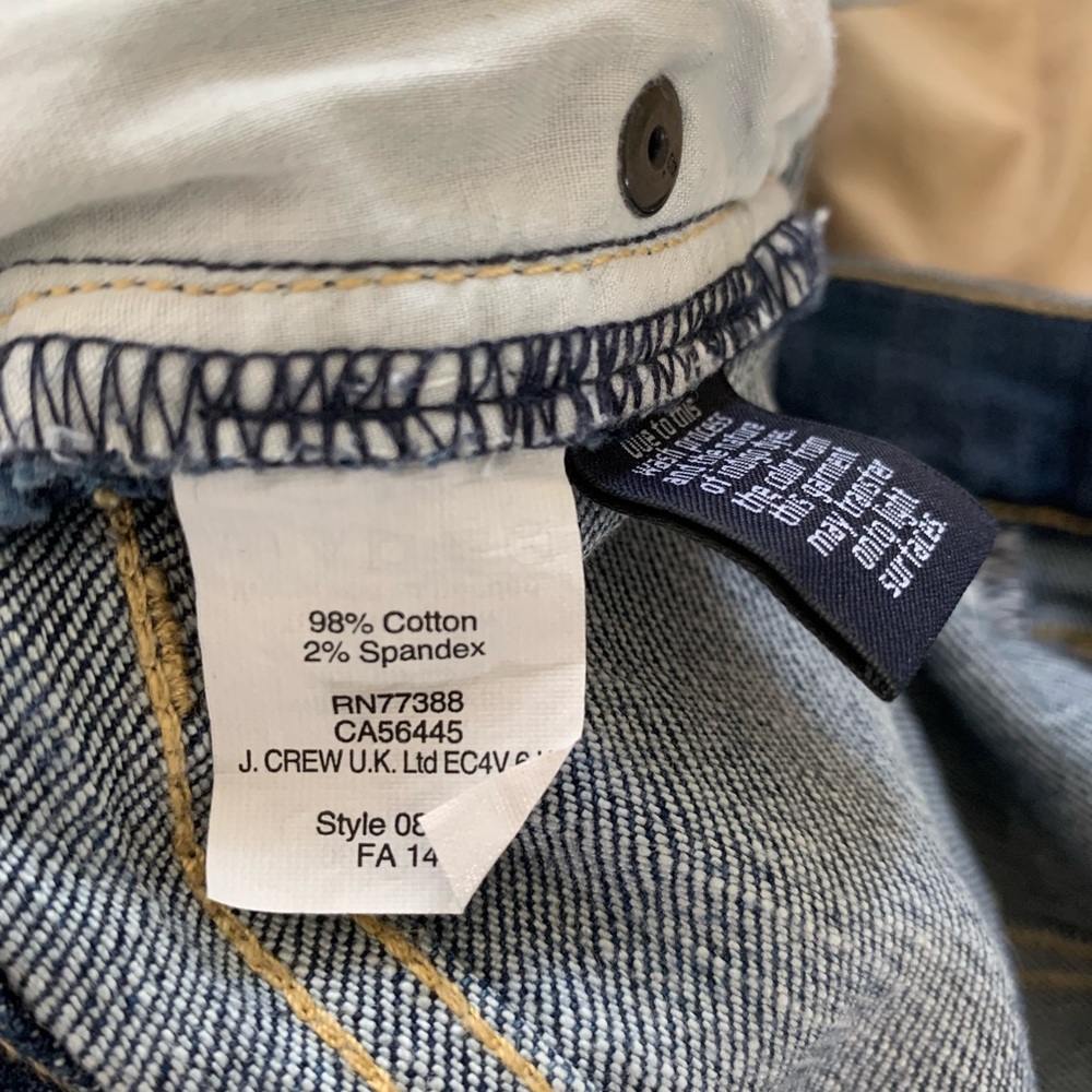 J Crew Stretch Distressed Ripped Jeans - Picture 8 of 8